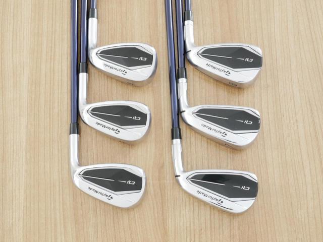 Iron set : Taylormade : ชุดเหล็ก Taylormade Qi (รุ่นล่าสุด ออกปี 2024 Japan Spec.) มีเหล็ก 6-Pw,Aw (6 ชิ้น) ก้านกราไฟต์ Mitsubishi Diamana TM60 Flex R