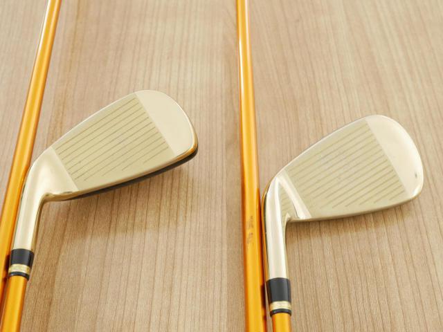 Iron set : Katana : ชุดเหล็กกระเทย Katana Sniper i (ตีง่ายมากๆ ไกลมากๆ) มีเหล็ก 6-Pw,Aw (6 ชิ้น เบอร์ 6 ตีระยะเท่าเหล็ก 5 ปกติ) ก้านกราไฟต์ Flex R2