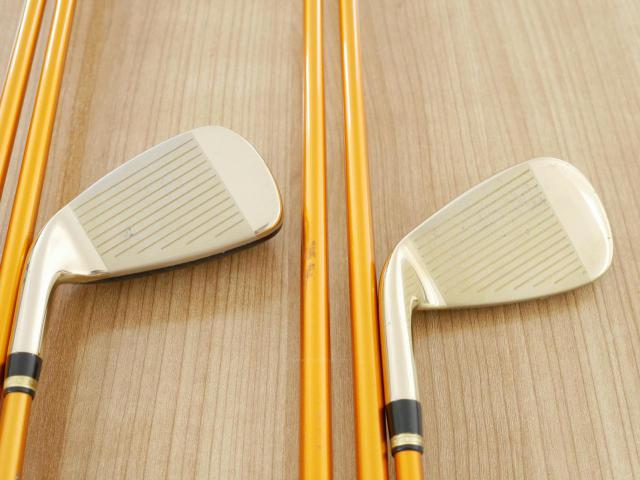 Iron set : Katana : ชุดเหล็กกระเทย Katana Sniper i (ตีง่ายมากๆ ไกลมากๆ) มีเหล็ก 6-Pw,Aw (6 ชิ้น เบอร์ 6 ตีระยะเท่าเหล็ก 5 ปกติ) ก้านกราไฟต์ Flex R2