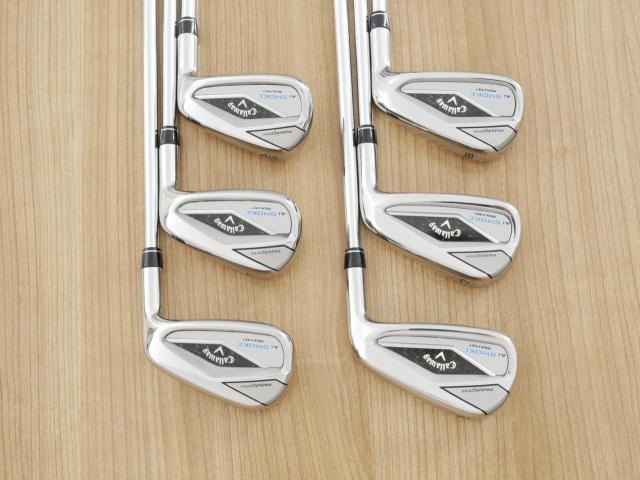 Iron set : Callaway : ชุดเหล็ก Callaway Paradym Ai Smoke Max Fast (ออกปี 2024 ตีง่ายมาก ไกล Japan Spec.) มีเหล็ก 6-Pw,Aw (6 ชิ้น) ก้านเหล็ก NS Pro ZELOS 7 Flex S