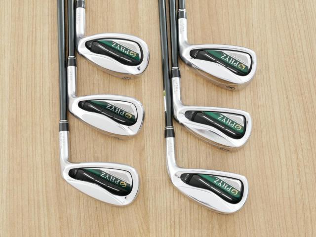 Iron set : Bridgestone : ชุดเหล็ก Bridgestone PHYZ (ปี 2018 รุ่นท๊อป ง่ายและไกลมาก) มีเหล็ก 6-Pw,Aw (6 ชิ้น) ก้านกราไฟต์ Flex SR