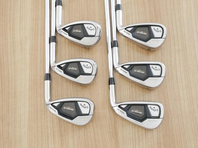 Iron set : Callaway : ชุดเหล็ก Callaway Rogue ST Max OS (ออกปี 2022 ตีง่ายสุดๆ ไกลสุดๆ) มีเหล็ก 6-Pw,Aw (6 ชิ้น) ก้านเหล็ก NS Pro ZELOS 7 Flex S