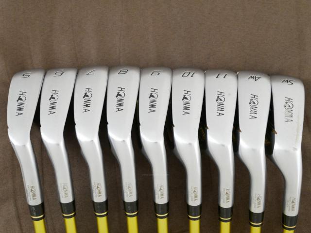 Iron set : Honma : **ก้าน 3 ดาว** ชุดเหล็ก Honma Beres A-Spec (รุ่นปี 2020 ตีง่าย ไกล) มีเหล็ก 5-11,Aw,Sw (9 ชิ้น เทียบเท่า 4-Pw,Aw,Sw) ก้าน ARMRQ A-Spec 48 Flex R (3 ดาว)