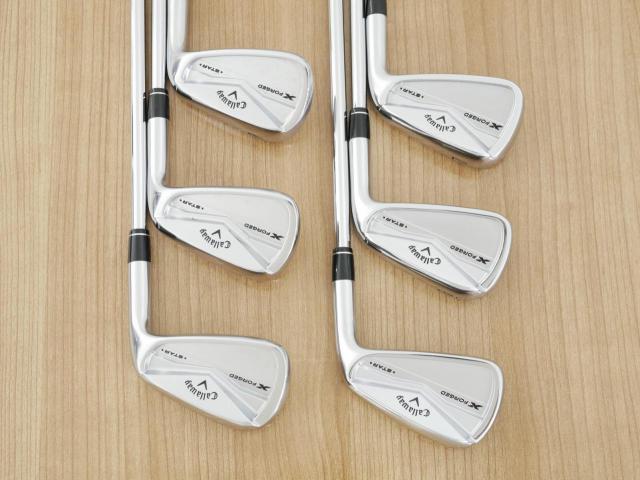 Iron set : Callaway : ชุดเหล็ก Callaway X Forged Star (ออกปี 2024) มีเหล็ก 5-Pw (6 ชิ้น) ก้านเหล็ก NS Pro Zelos 7 Flex S