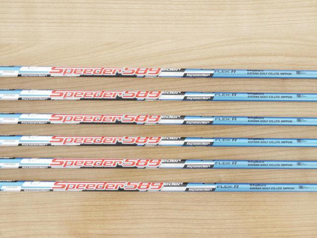 Iron set : Katana : ชุดเหล็ก Katana Sword Izu Max VX (หน้าเด้ง) มีเหล็ก 6-Pw,Aw (6 ชิ้น) ก้านกราไฟต์ Fujikura Speeder 589 Flex R