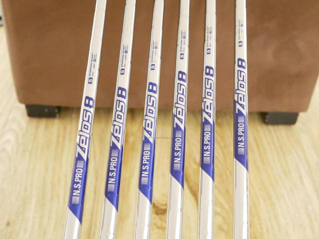 Iron set : Titleist : ชุดเหล็ก Titleist VG3 Type D Forged (รุ่นปี 2019 Japan Spec. ตีง่ายและไกลที่สุดของ Titleist) มีเหล็ก 5-Pw (6 ชิ้น) ก้านเหล็ก NS Pro Zelos 8 Flex S