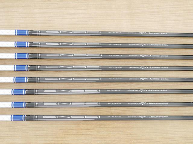 Iron set : Callaway : ชุดเหล็ก Callaway Paradym Ai Smoke Max Fast (ออกปี 2024 ตีง่ายมาก ไกล Japan Spec.) มีเหล็ก 6-Pw,Aw,Gw,Sw (8 ชิ้น) ก้านกราไฟต์ Mitsubishi TENSEI 40 Flex R