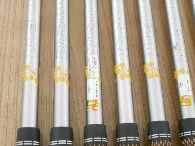 Iron set : Callaway : ชุดเหล็ก Callaway Mavrik (ปี 2020 ตีง่าย ไกลมากๆ) มีเหล็ก 6-Pw,Aw,Gw,Sw (8 ชิ้น) ก้านกราไฟต์ Mitsubishi Diamana 50 Flex S