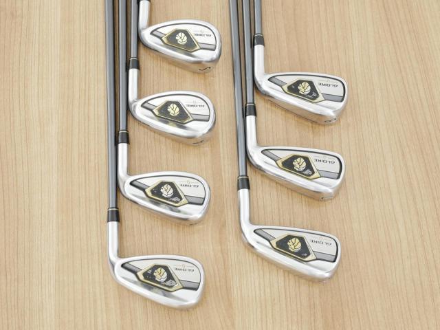 Iron set : Taylormade : ชุดเหล็ก Taylormade Gloire G (รุ่นท๊อปสุด ตีไกลมากๆ เหล็ก 7 Loft 26.5 หน้าเด้ง) มีเหล็ก 6-Pw,Aw,Sw (7 ชิ้น) ก้านกราไฟต์ Flex R