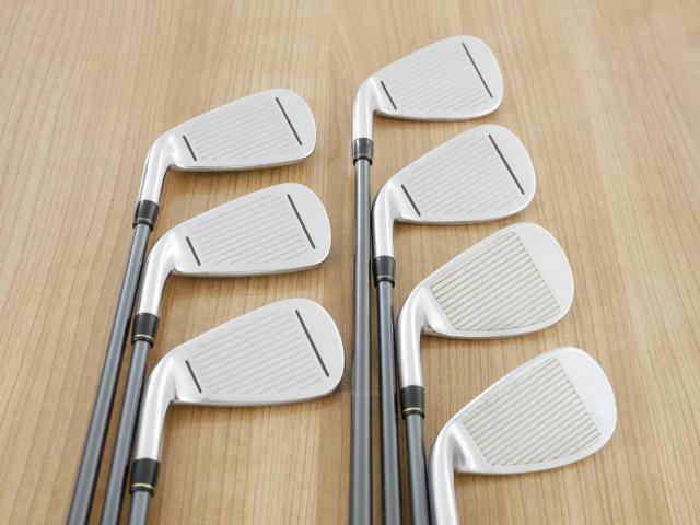 Iron set : Taylormade : ชุดเหล็ก Taylormade Gloire G (รุ่นท๊อปสุด ตีไกลมากๆ เหล็ก 7 Loft 26.5 หน้าเด้ง) มีเหล็ก 6-Pw,Aw,Sw (7 ชิ้น) ก้านกราไฟต์ Flex R