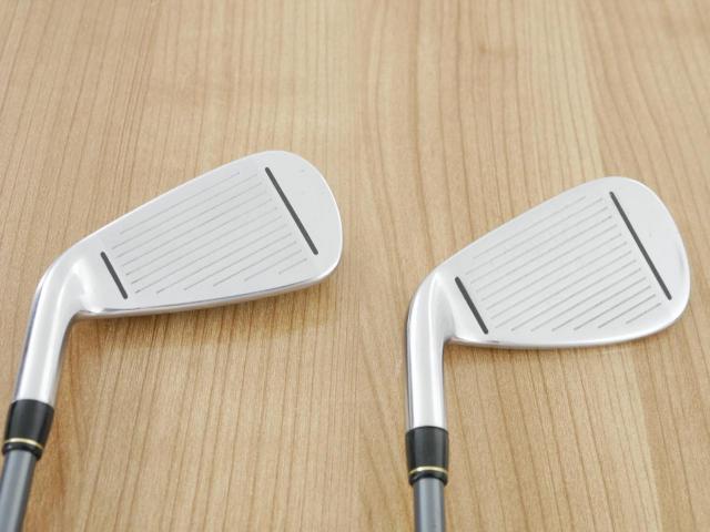 Iron set : Taylormade : ชุดเหล็ก Taylormade Gloire G (รุ่นท๊อปสุด ตีไกลมากๆ เหล็ก 7 Loft 26.5 หน้าเด้ง) มีเหล็ก 6-Pw,Aw,Sw (7 ชิ้น) ก้านกราไฟต์ Flex R