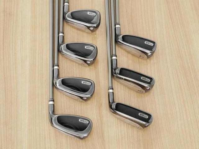 Iron set : PRGR : ชุดเหล็กกระเทย PRGR Egg PC-01 มีเหล็ก 5-Pw,Aw (7 ชิ้น) ก้านกราไฟต์ Flex SR (M-40)
