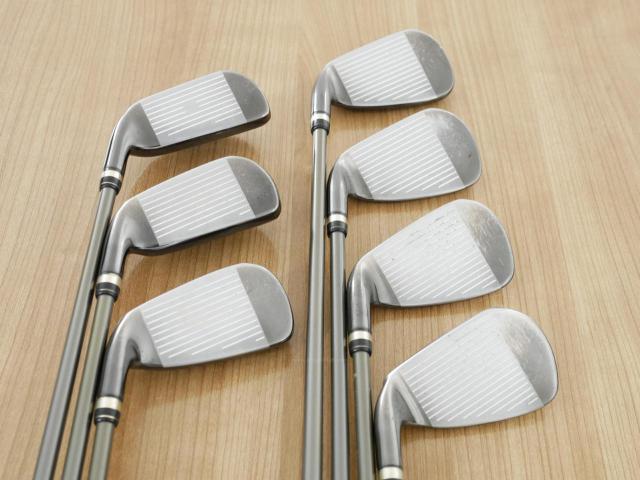 Iron set : PRGR : ชุดเหล็กกระเทย PRGR Egg PC-01 มีเหล็ก 5-Pw,Aw (7 ชิ้น) ก้านกราไฟต์ Flex SR (M-40)
