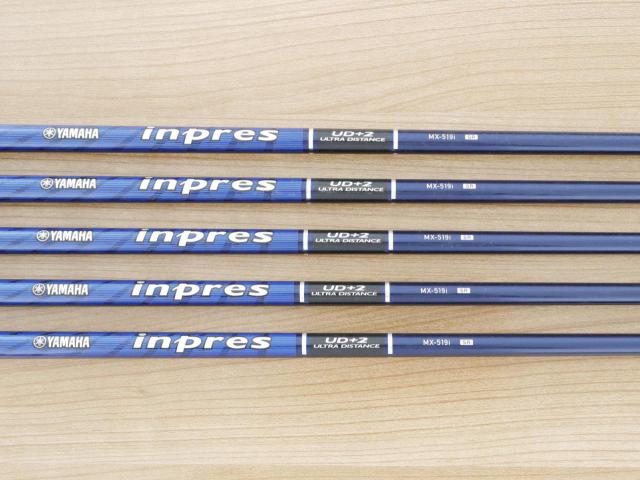 Iron set : Yamaha : ชุดเหล็ก Yamaha Inpres UD+2 (ออกปี 2019 ตีไกลที่สุด ไกลกว่าเหล็กทั่วไป 2 เบอร์ หน้าเด้ง COR 0.822) มีเหล็ก 6-Pw (5 ชิ้น) ก้านกราไฟต์ Flex SR
