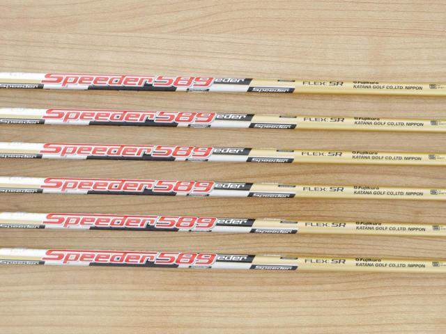 Iron set : Katana : ชุดเหล็ก Katana Sword Sniper 589 (หน้าเด้ง) มีเหล็ก 6-Pw,Aw (6 ชิ้น) ก้านกราไฟต์ Speeder 589 Flex SR