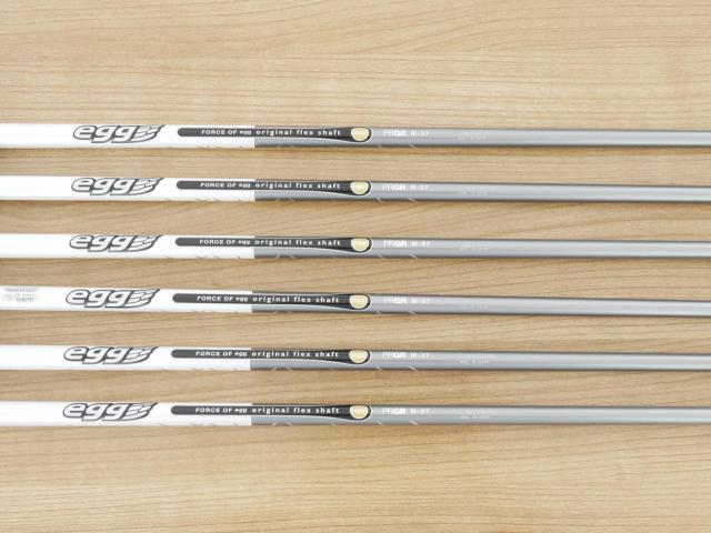 Iron set : PRGR : ชุดเหล็กกระเทย PRGR Super Egg Iron (ปี 2018 ตัวท๊อปสุด หน้าเด้งเกินกฏ ใช้แข่งไม่ได้ ตีไกมลมากๆ) มีเหล็ก 5-Pw (6 ชิ้น) ก้านกราไฟต์ Flex R (M-37)