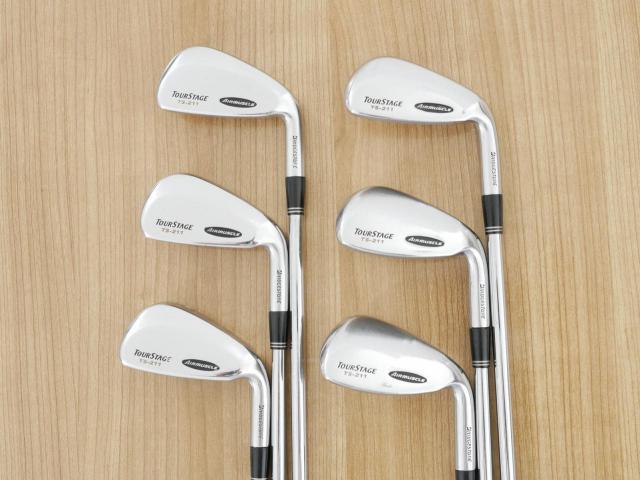 Iron set : Tourstage : ชุดเหล็ก Tourstage TS-211 Airmuscle มีเหล็ก 5-Pw (6 ชิ้น) ก้านเหล็ก NS Pro 950 Flex R