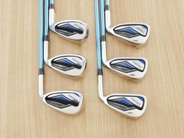 Iron set : Katana : ชุดเหล็ก Katana Sword GS-7 (หน้าเด้ง) มีเหล็ก 6-Pw,Sw (6 ชิ้น) ก้านกราไฟต์ Fujikura Speeder Five Flex R