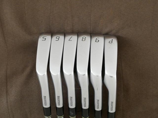 Iron set : Fourteen : ชุดเหล็ก Fourteen FH900 Forged (ปี 2019 นุ่มมากๆ) มีเหล็ก 5-Pw (6 ชิ้น) ก้านกราไฟต์ Flex S
