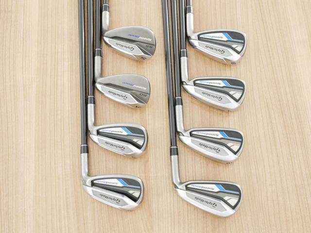 Iron set : Taylormade : ชุดเหล็ก Taylormade SpeedBlade มีเหล็ก 5-Pw,Aw,Sw (8 ชิ้น) ก้านกราไฟต์ Flex R