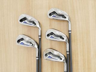 Iron set : Maruman : ชุดเหล็ก Maruman Majesty Royal Black (รุ่นท๊อปสุด ตีง่าย เด้ง ไกลมากๆ) มีเหล็ก 7-10,Pw (5 ชิ้น ระยะเทียบเท่า 6-Pw) ก้านกราไฟต์ Flex R