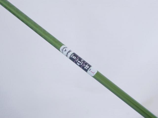 Lady club : All : หัวไม้ 5 Callaway EPIC MAX FAST (รุ่นปี 2021) Loft 18 ก้าน Mitsubishi ELDIO 40 Flex L