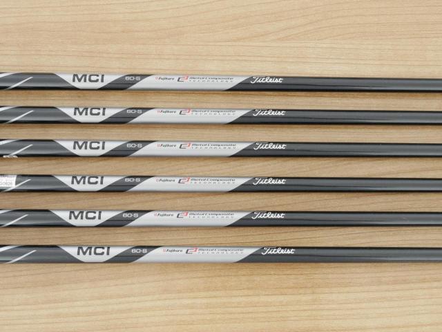 Iron set : Titleist : ชุดเหล็ก Titleist AP1 718 (ออกปี 2018) มีเหล็ก 5-Pw (6 ชิ้น) ก้านกราไฟต์ Fujikura MCI 60 Flex S