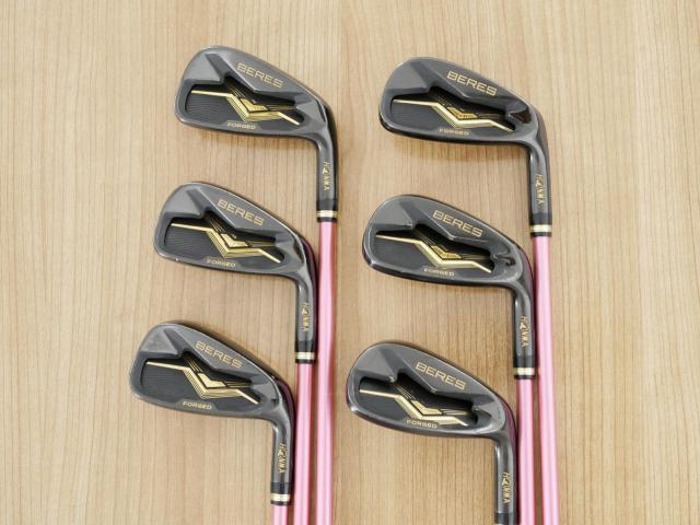 Iron set : Honma : **ก้าน 3 ดาว** ชุดเหล็ก Honma Beres Black Forged (ออกปี 2022 สวยมากๆ) มีเหล็ก 6-11 (6 ชิ้น เทียบเท่า 5-Pw) ก้าน Honma ARMRQ MX Flex R2 (3 ดาว)