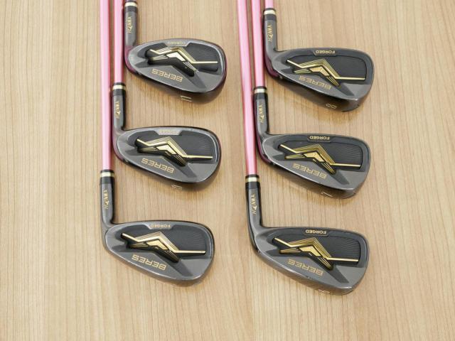 Iron set : Honma : **ก้าน 3 ดาว** ชุดเหล็ก Honma Beres Black Forged (ออกปี 2022 สวยมากๆ) มีเหล็ก 6-11 (6 ชิ้น เทียบเท่า 5-Pw) ก้าน Honma ARMRQ MX Flex R2 (3 ดาว)