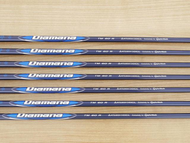 Iron set : Taylormade : ชุดเหล็ก Taylormade Qi (รุ่นล่าสุด ออกปี 2024 Japan Spec.) มีเหล็ก 6-Pw,Aw,Sw (7 ชิ้น) ก้านกราไฟต์ Mitsubishi Diamana TM60 Flex R