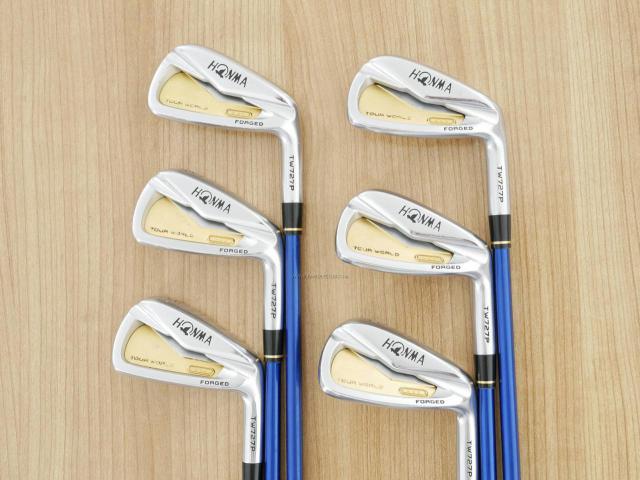 Iron set : Honma : **ก้าน 3 ดาว** ชุดเหล็ก Honma Tour World TW727P (Forged) มีเหล็ก 5-10 (6 ชิ้น) ก้านกราไฟต์ ARMRQ 8 (54) Flex R (3 ดาว)