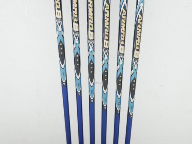 Iron set : Honma : **ก้าน 3 ดาว** ชุดเหล็ก Honma Tour World TW727P (Forged) มีเหล็ก 5-10 (6 ชิ้น) ก้านกราไฟต์ ARMRQ 8 (54) Flex R (3 ดาว)