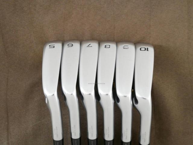 Iron set : Honma : **ก้าน 3 ดาว** ชุดเหล็ก Honma Tour World TW727P (Forged) มีเหล็ก 5-10 (6 ชิ้น) ก้านกราไฟต์ ARMRQ 8 (54) Flex R (3 ดาว)