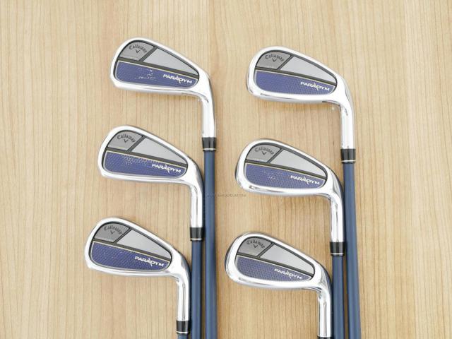 Iron set : Callaway : ชุดเหล็ก Callaway Paradym (รุ่นปี 2023 Japan Spec.) มีเหล็ก 6-Pw,Aw (6 ชิ้น) ก้านกราไฟต์ Fujikura VENTUS TR 5 Flex R