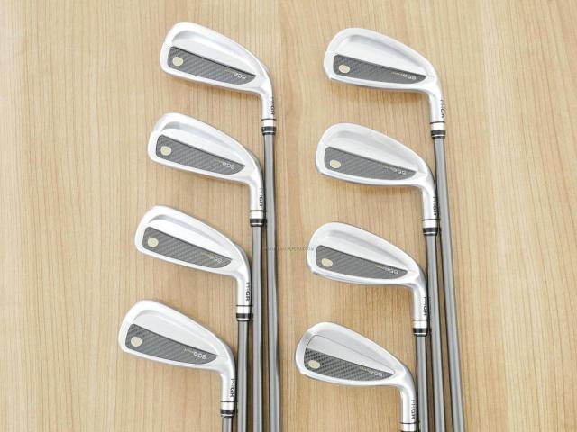 Iron set : PRGR : ชุดเหล็กกระเทย PRGR Super Egg Iron (รุ่นปี 2023 ตัวท๊อปสุด หน้าเด้งเกินกฏ ใช้แข่งไม่ได้ ตีไกลมากๆ) มีเหล็ก 5-Pw,Aw,As (8 ชิ้น) ก้านกราไฟต์ Flex R (M-37)