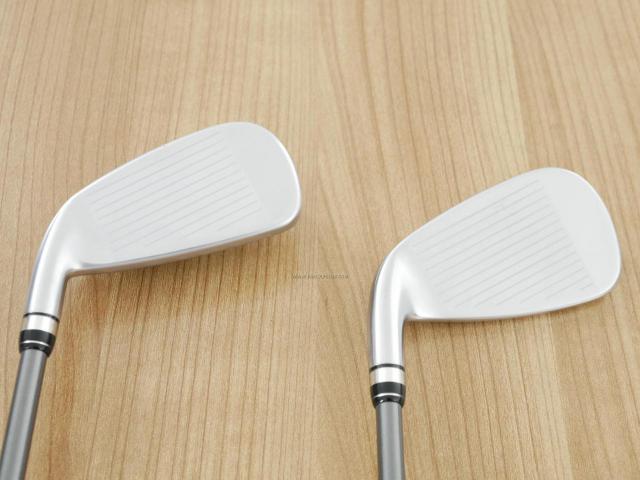 Iron set : PRGR : ชุดเหล็กกระเทย PRGR Super Egg Iron (รุ่นปี 2023 ตัวท๊อปสุด หน้าเด้งเกินกฏ ใช้แข่งไม่ได้ ตีไกลมากๆ) มีเหล็ก 5-Pw,Aw,As (8 ชิ้น) ก้านกราไฟต์ Flex R (M-37)