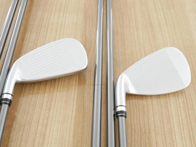 Iron set : PRGR : ชุดเหล็กกระเทย PRGR Super Egg Iron (รุ่นปี 2023 ตัวท๊อปสุด หน้าเด้งเกินกฏ ใช้แข่งไม่ได้ ตีไกลมากๆ) มีเหล็ก 5-Pw,Aw,As (8 ชิ้น) ก้านกราไฟต์ Flex R (M-37)