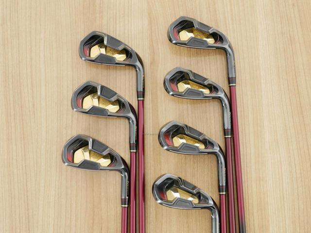 Iron set : Kasco : ชุดเหล็ก Kasco Royal (รุ่นท๊อปสุด ตีง่าย ไกลมาก หายากมากๆๆ) มีเหล็ก 6-Pw,Aw,Sw (7 ชิ้น) ก้านกราไฟต์ FLex R