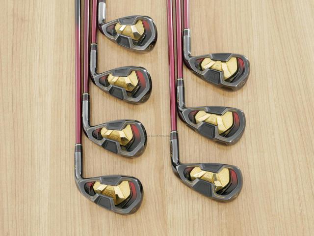 Iron set : Kasco : ชุดเหล็ก Kasco Royal (รุ่นท๊อปสุด ตีง่าย ไกลมาก หายากมากๆๆ) มีเหล็ก 6-Pw,Aw,Sw (7 ชิ้น) ก้านกราไฟต์ FLex R