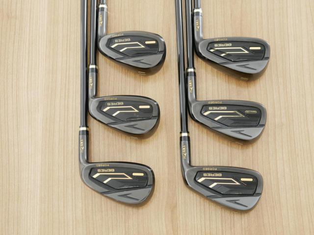 Iron set : Honma : ชุดเหล็ก Honma Beres 09 Forged Black (รุ่นล่าสุด ออกปี 2024 สวยมากๆ) มีเหล็ก 6-11 (6 ชิ้น เทียบเท่า 6-Pw) ก้าน ARMRQ FX Light Flex R