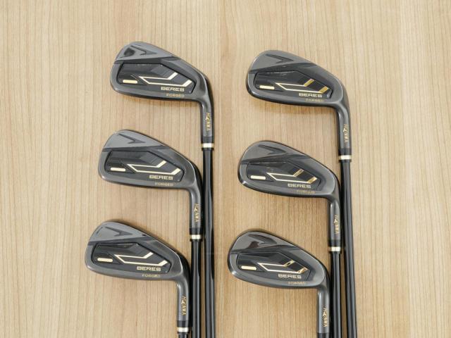 Iron set : Honma : ชุดเหล็ก Honma Beres 09 Forged Black (รุ่นล่าสุด ออกปี 2024 สวยมากๆ) มีเหล็ก 6-11 (6 ชิ้น เทียบเท่า 6-Pw) ก้าน ARMRQ FX Light Flex R