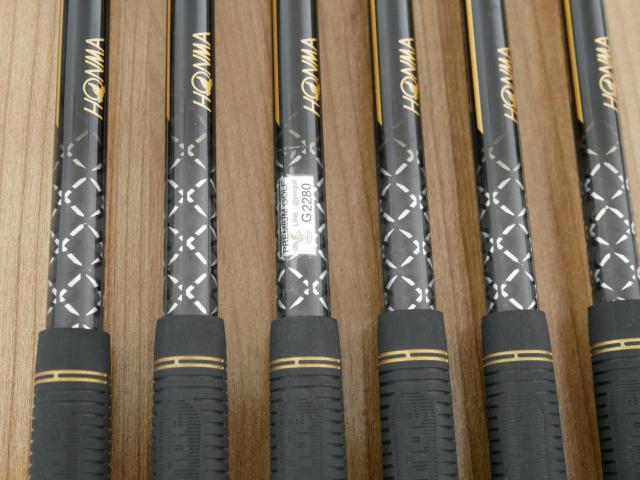 Iron set : Honma : ชุดเหล็ก Honma Beres 09 Forged Black (รุ่นล่าสุด ออกปี 2024 สวยมากๆ) มีเหล็ก 6-11 (6 ชิ้น เทียบเท่า 6-Pw) ก้าน ARMRQ FX Light Flex R