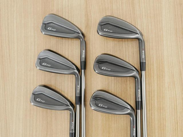 Iron set : Ping : ชุดเหล็ก Ping G710 (ปี 2021 Japan Spec. ใบใหญ่ ง่ายที่สุด ไกลที่สุดของ Ping) มีเหล็ก 6-Pw,Aw (6 ชิ้น) ก้านกราไฟต์ UST Mamiya ATTAS 60 Flex R