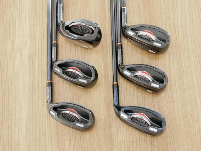 Iron set : Maruman : ชุดเหล็กกระเทย Maruman Shuttle i3000x มีเหล็ก 7-10,Pw,Sw (6 ชิ้น เทียบเท่า 6-Pw,Sw) ก้านกราไฟต์ Flex R 