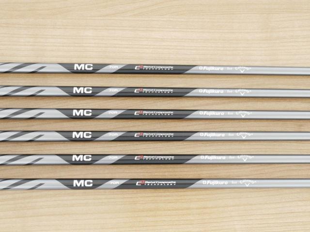 Iron set : Callaway : ชุดเหล็ก Callaway X Forged Star Black Limited (ออกปี 2021 หายากมากๆ) มีเหล็ก 5-Pw (6 ชิ้น) ก้านกราไฟต์ Fujikura MC 70 Flex R
