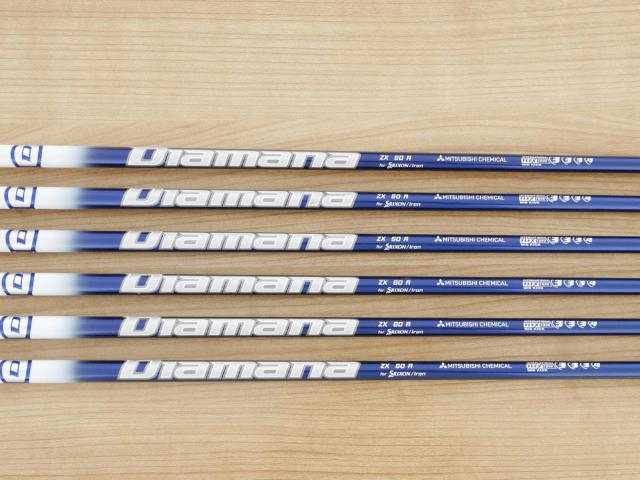 Iron set : Other Brand : ชุดเหล็ก Srixon ZX4 Face Forged (รุ่นปี 2021 ตีง่าย ไกล) มีเหล็ก 5-Pw (6 ชิ้น) ก้านกราไฟต์ Mitsubishi Diamana ZX 60 Flex R