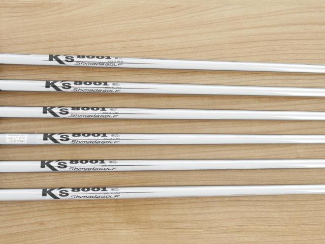 Iron set : Bridgestone : ชุดเหล็ก Bridgestone Tour B 201CB Forged (รุ่นปี 2021 นุ่ม แน่น คม) มีเหล็ก 5-Pw (6 ชิ้น) ก้านเหล็ก Shimada K'S 8001 Flex S