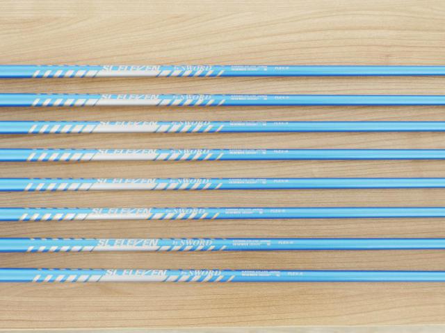 Iron set : Katana : ชุดเหล็กกระเทย Katana Sword SL-Eleven มีเหล็ก 6-12,Sw (8 ชิ้น เทียบเท่า 5-Pw,Aw,Sw) ก้านกราไฟต์ Flex R