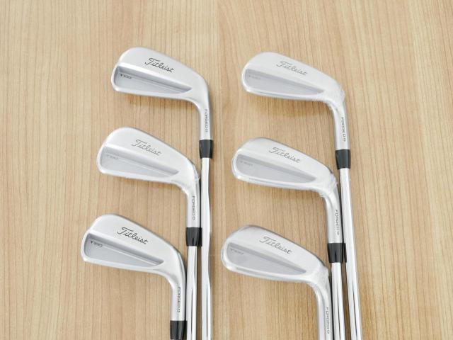 Iron set : Titleist : **ของใหม่** ชุดเหล็ก Titleist T100 Forged (รุ่นล่าสุด ออกปี 2025 นุ่ม แน่น คม) มีเหล็ก 5-Pw (6 ชิ้น) ก้านเหล็ก True Temper AMT White Flex S
