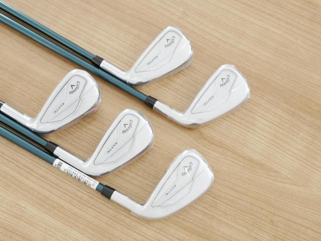 Iron set : Callaway : **ของใหม่ ยังไม่แกะพลาสติก** ชุดเหล็ก Callaway ELYTE (รุ่นล่าสุด ออกปี 2025 ตีง่ายมาก ไกล Japan Spec.) มีเหล็ก 6-Pw (5 ชิ้น) ก้านกราไฟต์ Fujikura VENTUS 5 Flex R